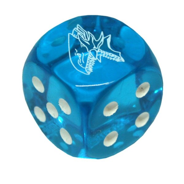 Yugioh! Legendary Duelists: Season 2, Blue Eyes White Dragon W&uuml;rfel - ca 20 mm Blau