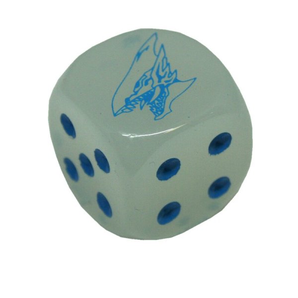 Yugioh! Legendary Duelists: Season 2, Ultimate Blue Eyes White Dragon W&uuml;rfel - ca 20 mm Transparent