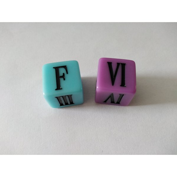 Final Fantasy Dicepack - 15 mm D6 W&uuml;rfelpack (Ice &amp; Lightning)