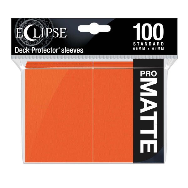 Ultra Pro Eclipse Sleeves - Orange Matt (100 Kartenh&uuml;llen)
