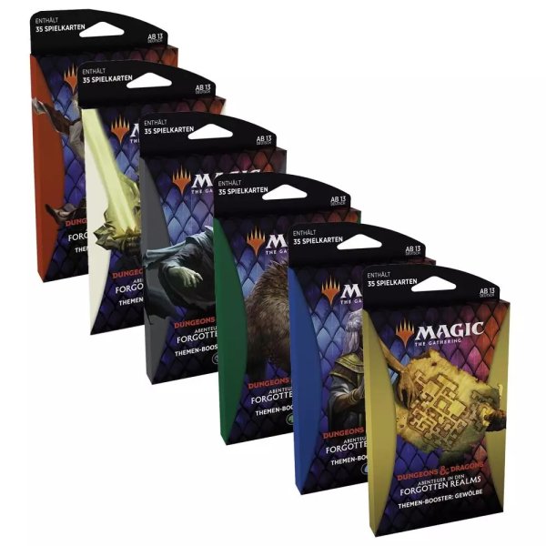 D&amp;D: Abenteuer in den Forgotten Realms Themen Booster Display (12 Packs, deutsch)