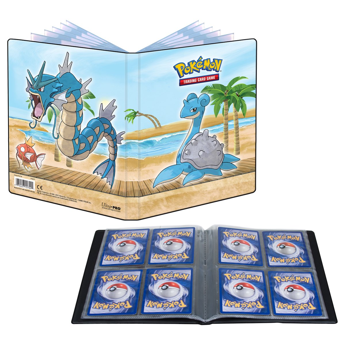 Ultra Pro Pokémon Seaside Full View Deck Box – Für Bis Zu 75 Doppelt Gesleeve Karten | Inkl. Deck-Divider, Selbstschließender Deckel