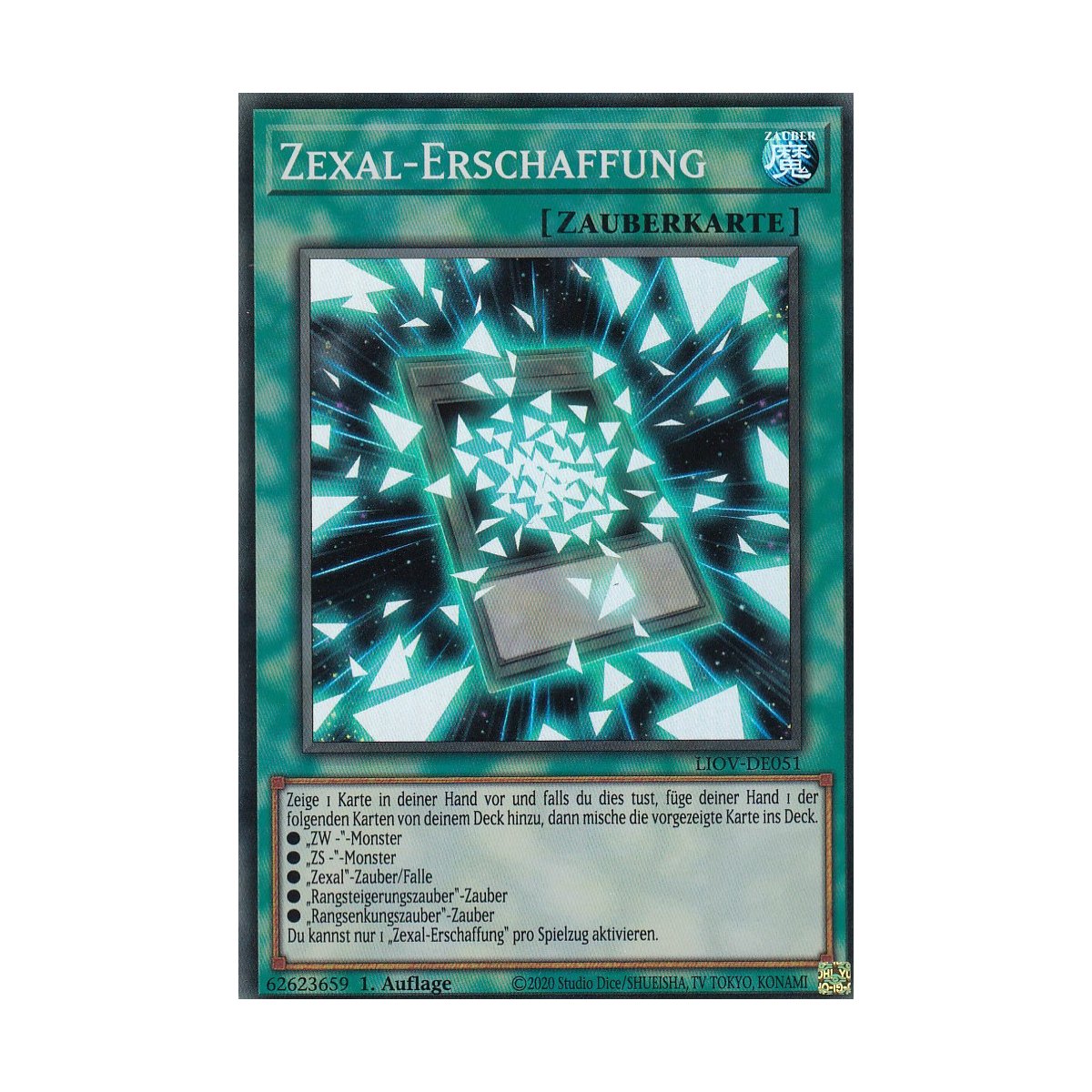 Yu-Gi-Oh! Karte Schrott-Raptor LIOV-DE021 – Common, Aus Lightning Overdrive, Deutsch, Mit Cardboard Guard