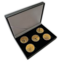 Pokemon Pikachu Gold Münzen Set Replika (5 Stück)