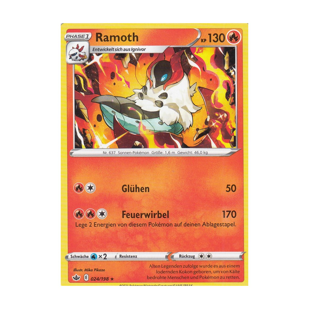 Pokemon Karte Ramoth 024/198 Schaurige Herrschaft Deutsch Boosterfrisch 