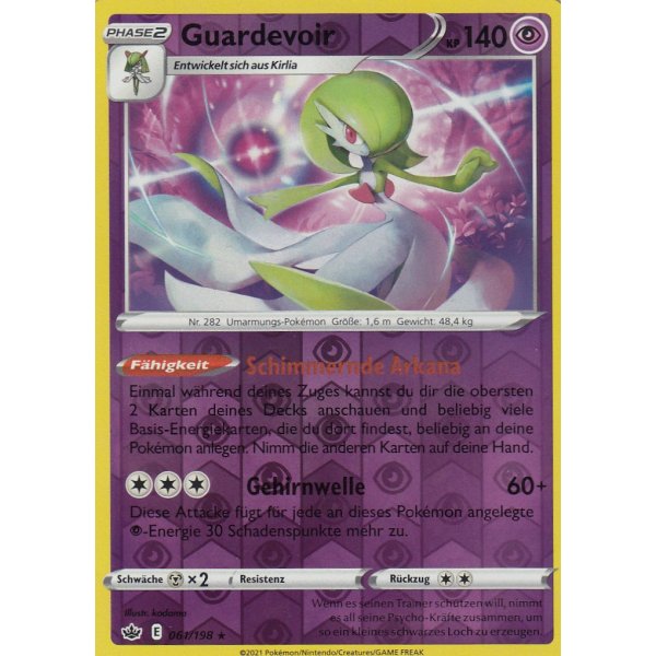 Guardevoir 061/198 HOLO REVERSE HOLO