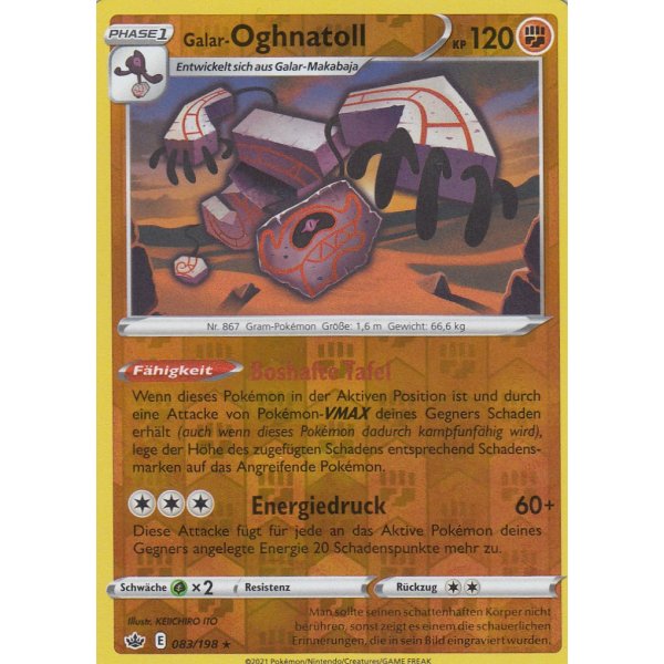 Galar-Oghnatoll 083/198 HOLO REVERSE HOLO