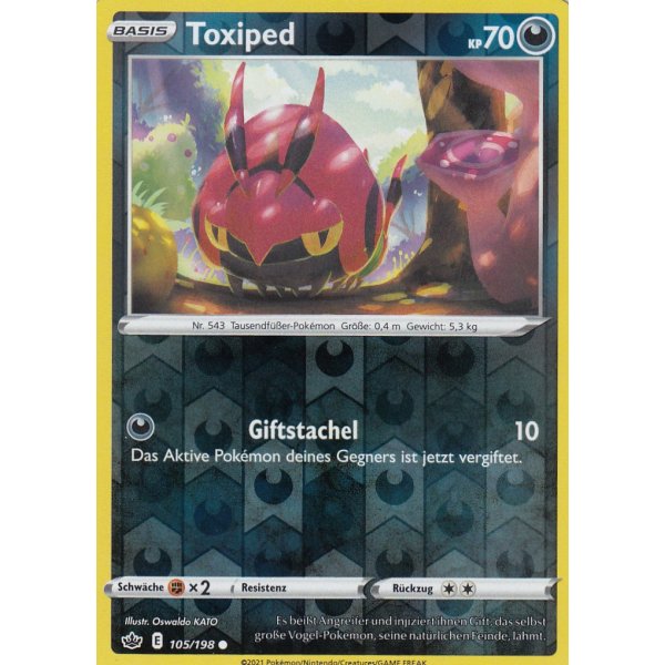Toxiped 105/198 REVERSE HOLO