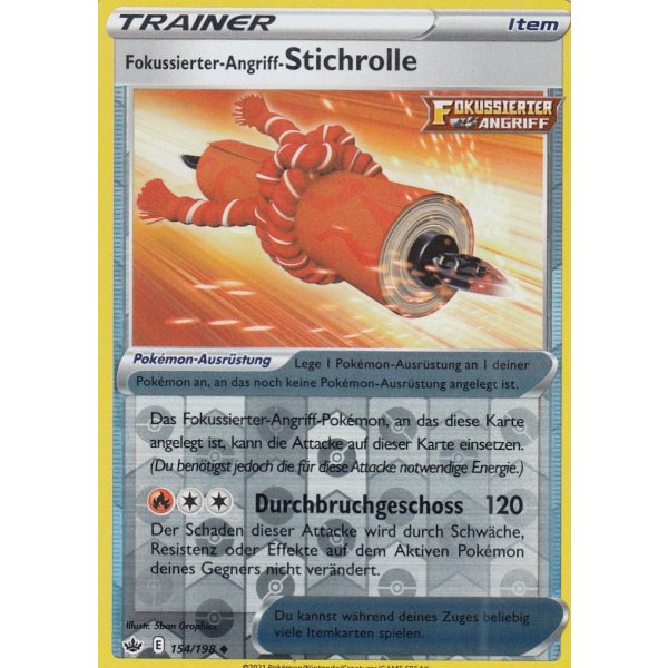 Fokussierter-Angriff-Stichrolle 154/198 REVERSE HOLO