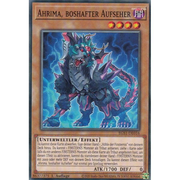 Ahrima, Boshafter Aufseher EGS1-DE016