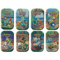 Celebrations: Alle 8 Mini Tins - jede Generation von Starter-Pokémon (englisch)