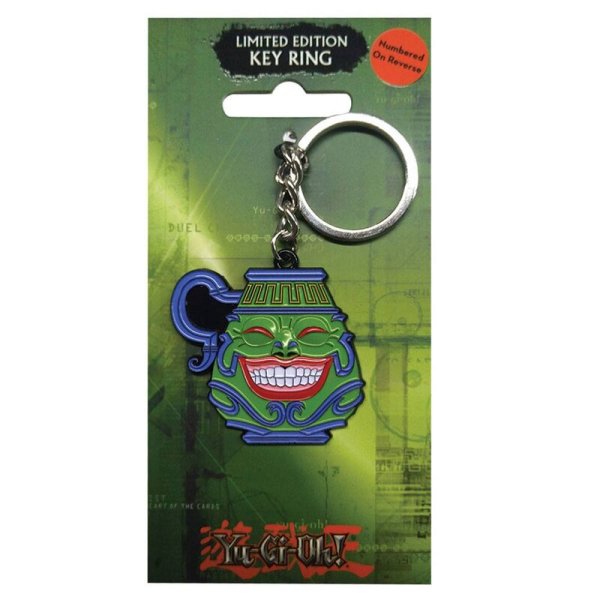 Yu-Gi-Oh! Pot of Greed / Topf der Gier Metall Schl&uuml;sselanh&auml;nger - Key Ring *LIMITIERTE EDITION*
