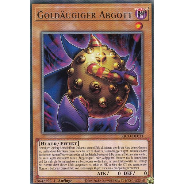 Gold&auml;ugiger Abgott KICO-DE011