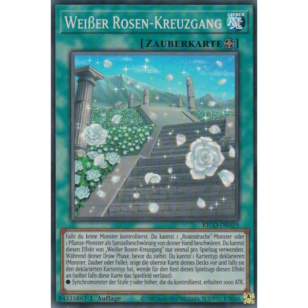 Wei&szlig;er Rosen-Kreuzgang KICO-DE019