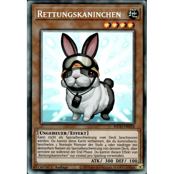 Rettungskaninchen (Collector Rare) KICO-DE034-CR-Collector-Rare