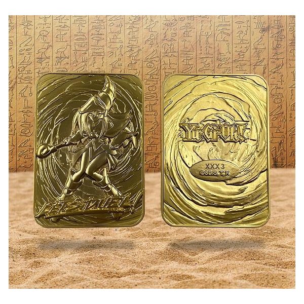 Yu-Gi-Oh! 24 Karat Gold plattiert Metallplatte Dark Magician Girl *LIMITIERTE EDITION*