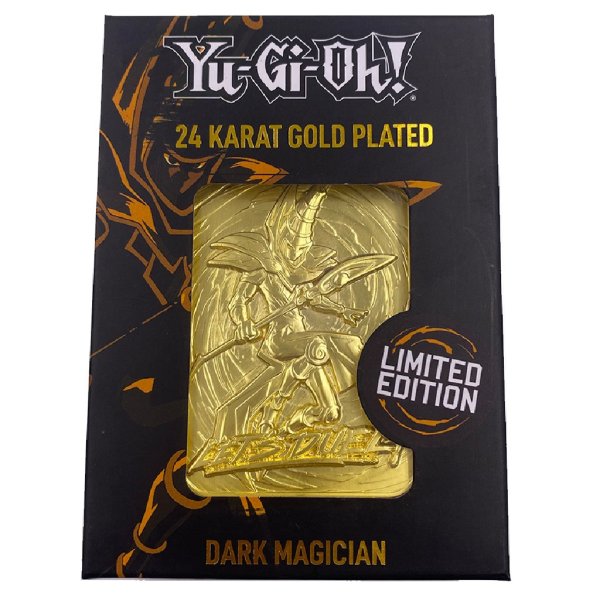 Yu-Gi-Oh! 24 Karat Gold plattiert Metallplatte Dark Magician *LIMITIERTE EDITION*