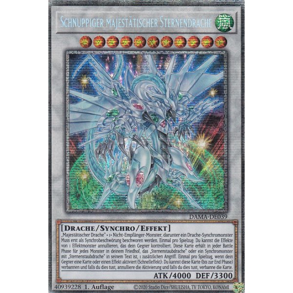 Schnuppiger majest&auml;tischer Sternendrache (Starlight Rare) DAMA-DE039-Starlight-Rare