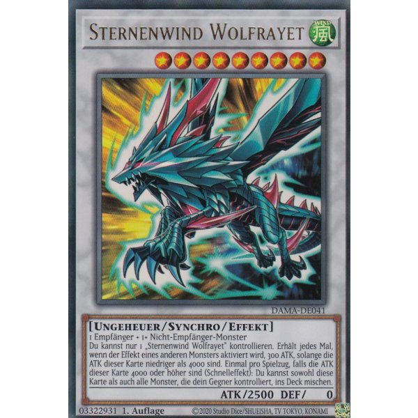 Sternenwind Wolfrayet DAMA-DE041