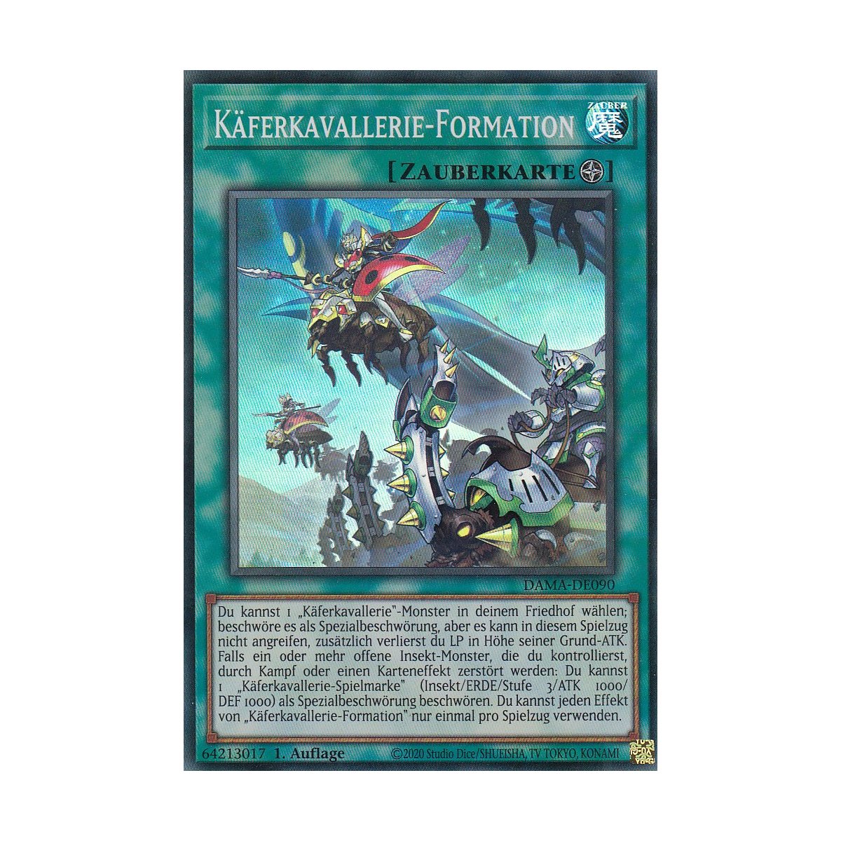 Käferkavallerie-Trupp BODE-DE091 Common Burst Of Destiny Yugioh Karte Deutsch
