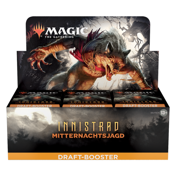 Innistrad: Mitternachtsjagd Draft Booster Display (36 Packs, deutsch)