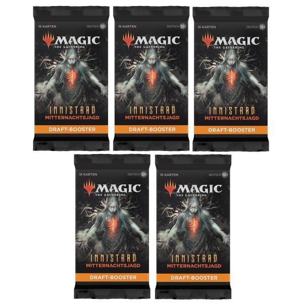 Innistrad: Mitternachtsjagd Draft Booster (5 St&uuml;ck, deutsch)