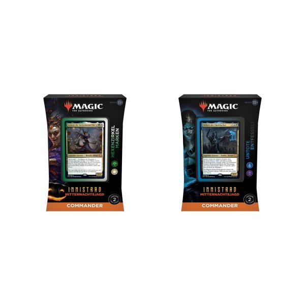 Innistrad: Mitternachtsjagd 2 Commander Decks - Hexenzirkel-Marken &amp; Entfesselte Untote (deutsch)