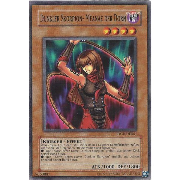 Dunkler Skorpion - Meanae der Dorn DCR-DE061