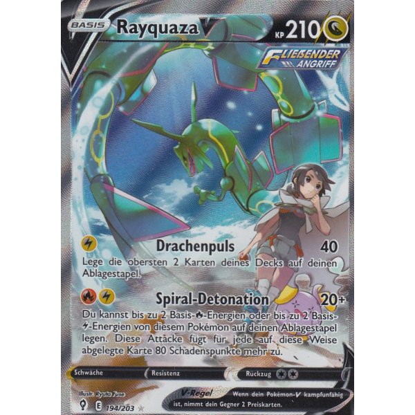 Rayquaza-V (194/203), Busca de Cards