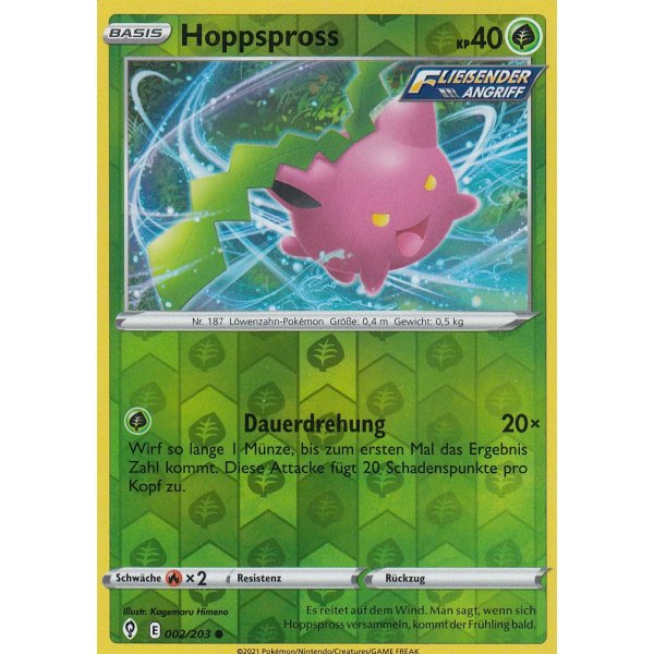 Hoppspross 002/203 REVERSE HOLO