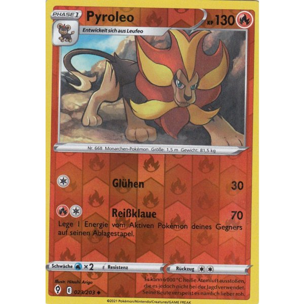 Pyroleo 023/203 REVERSE HOLO