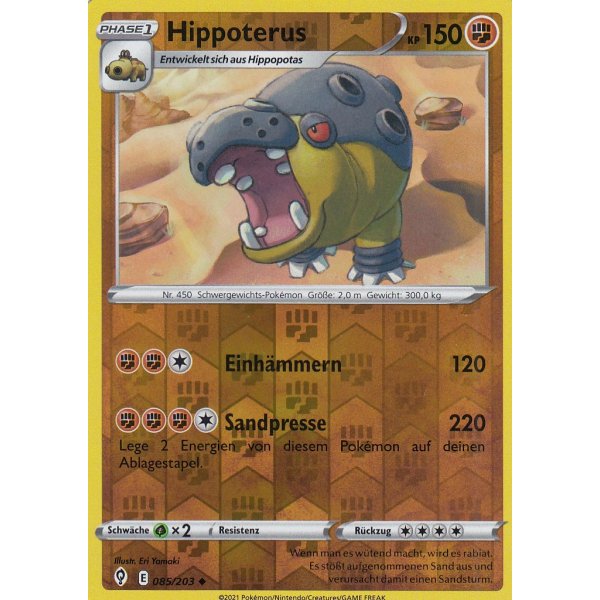 Hippoterus 085/203 REVERSE HOLO