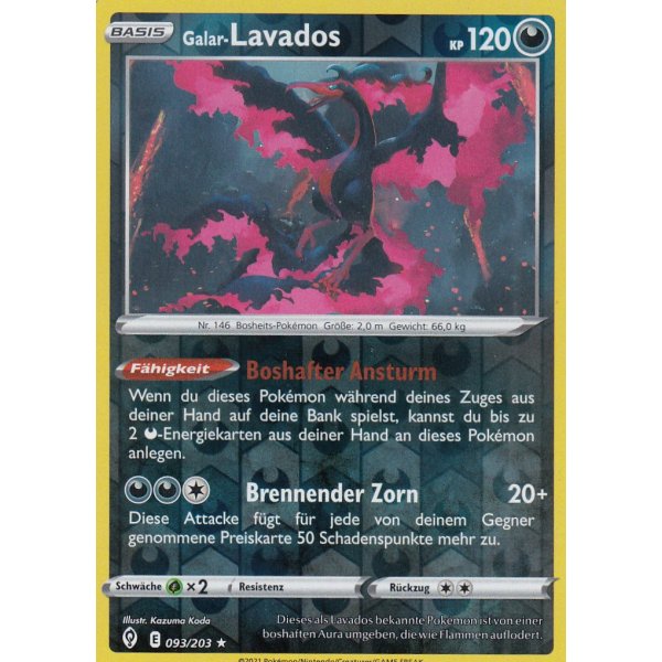 Galar-Lavados 093/203 HOLO REVERSE HOLO