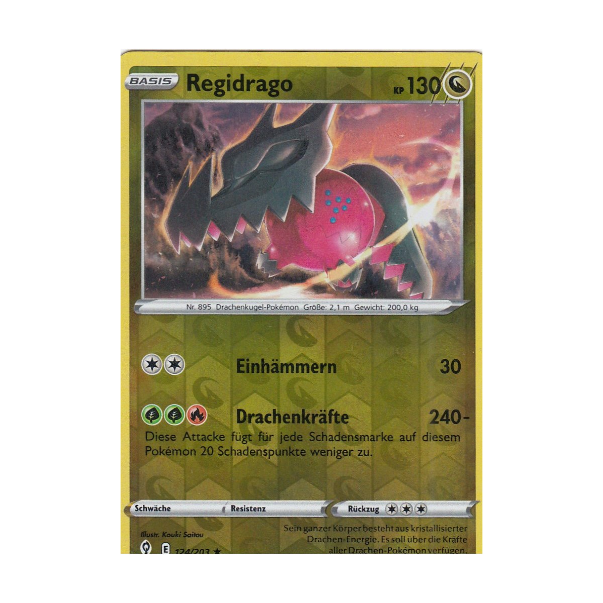 Regidrago 124/203 HOLO REVERSE HOLO Drachenwandel Pokemon Karte kaufen