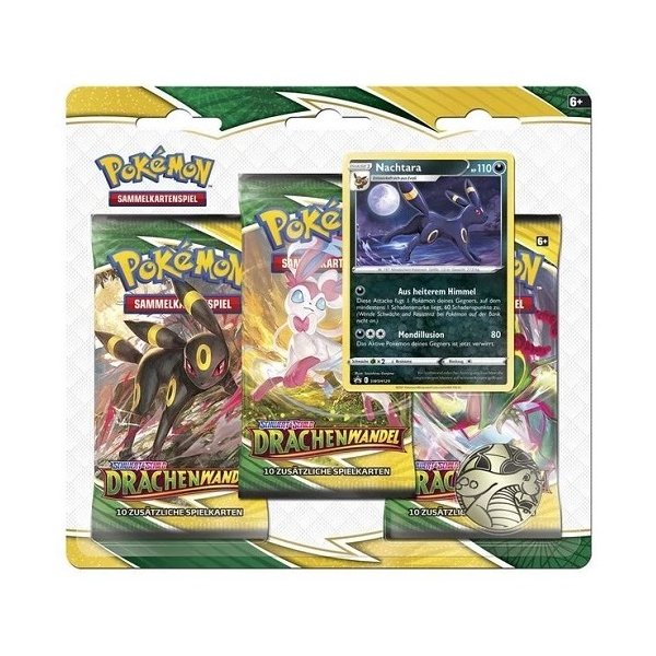 Schwert &amp; Schild Drachenwandel 3-Pack Blister - Nachtara