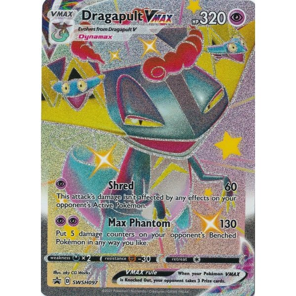 Dragapult VMAX SWSH097 PROMO XXL OVERSIZED/&Uuml;BERGRO&szlig;