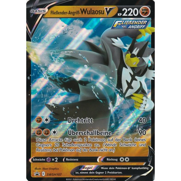 Flowing Attack-Wulaosu V SWSH 107 Battle Styles Promo Pokémon Pokemon Card DE