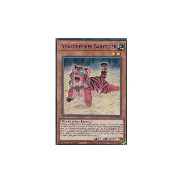 Amazonischer Babytiger COLORED RARE LDS1-DE023-Colored-Rare