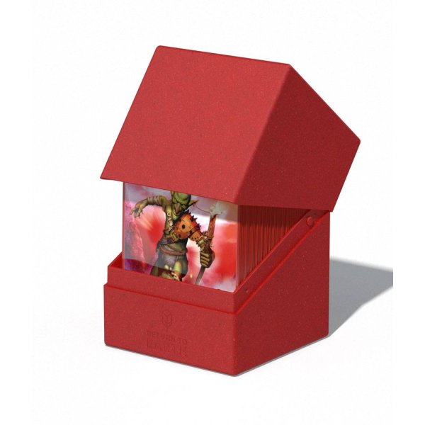 Ultimate Guard Return To Earth Boulder Deck Case 100+ Standardgr&ouml;&szlig;e - Rot