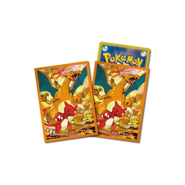 Pokemon Sleeves - Glumanda, Glutexo, Glurak (64 exklusive japanische Kartenh&uuml;llen)