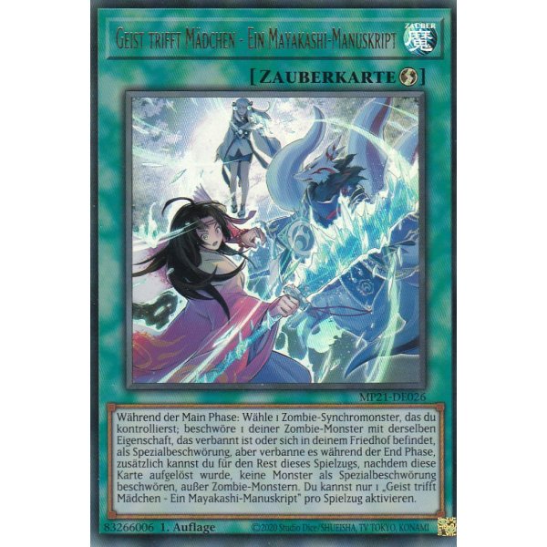 Geist trifft M&auml;dchen - Ein Mayakashi-Manuskript MP21-DE026