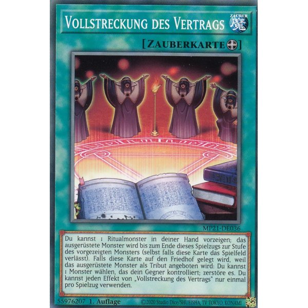 Vollstreckung des Vertrags MP21-DE036