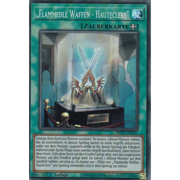 &bdquo;Flammedle Waffen - Hauteclere&ldquo; MP21-DE137