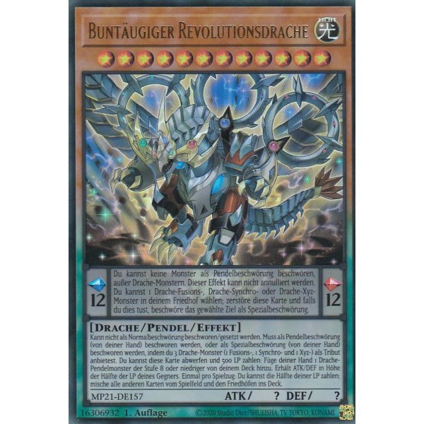 Bunt&auml;ugiger Revolutionsdrache MP21-DE157