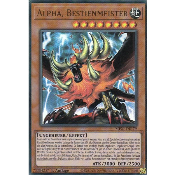 Alpha, Bestienmeister MP21-DE179