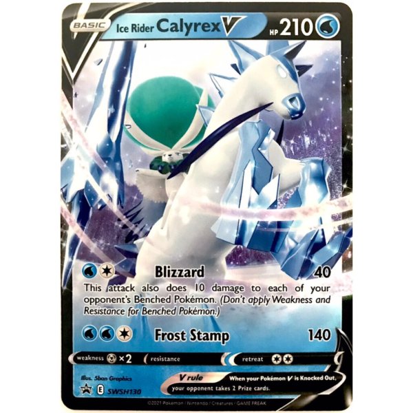 Ice Rider Calyrex-V SWSH130 PROMO XXL OVERSIZED/&Uuml;BERGRO&szlig; Englisch