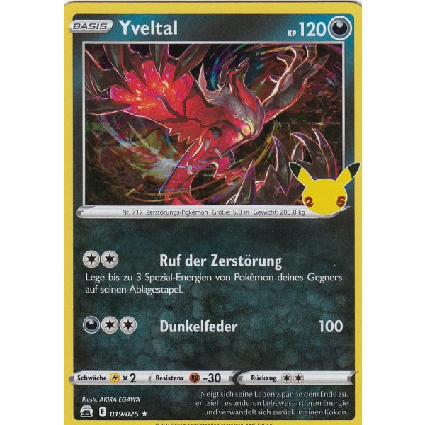 Yveltal 019/025 HOLO Celebrations