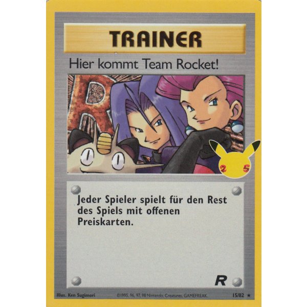 Hier kommt Team Rocket! TR15 HOLO Celebrations