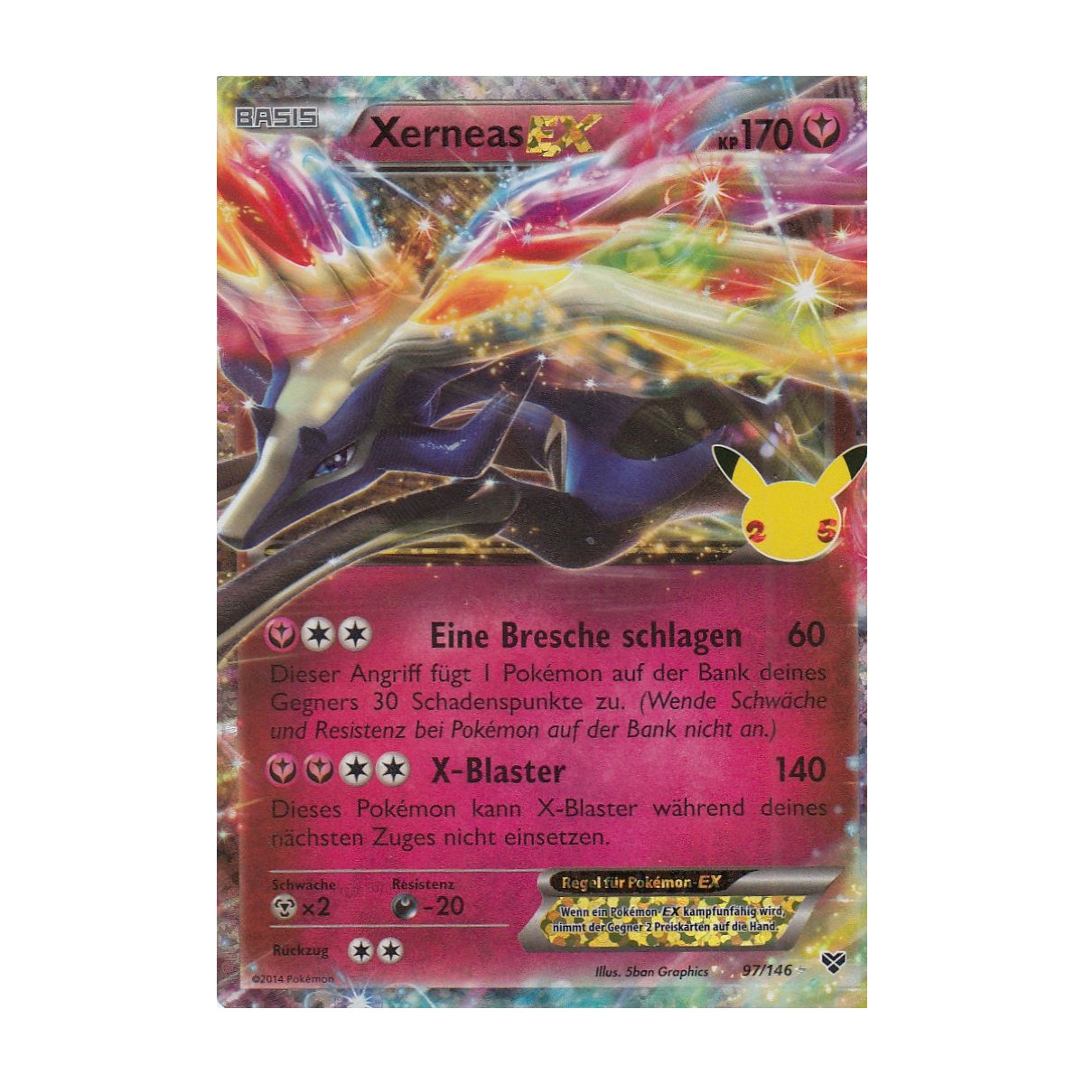 Xerneas EX Cel XY97 FULLART Celebrations Pokemon Karte kaufen