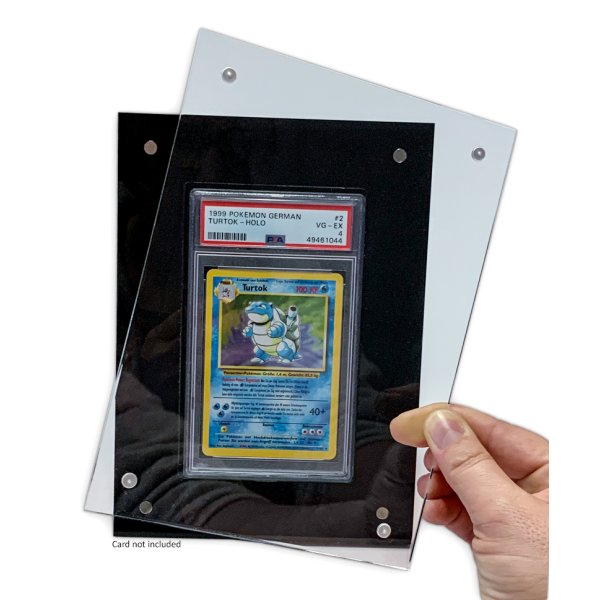 Arkero-G Magnetic Acryl Case  - Bilderrahmen f&uuml;r PSA Grading Card Cases (schwarz)